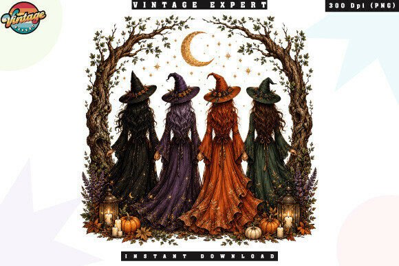 Download Witch Sisters Halloween PNG - Halloween png Collection