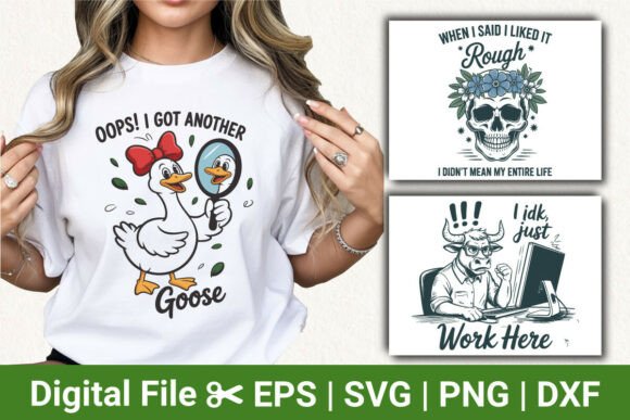 Download Goose Humor, Skull Flower Gothic Design - Skull Collection