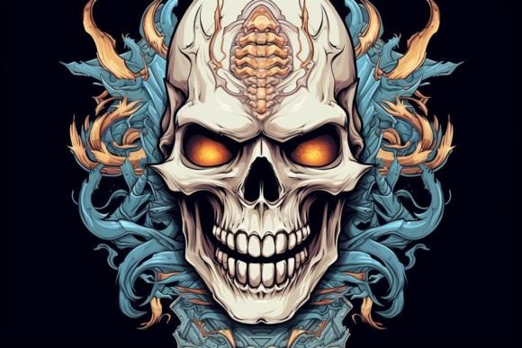Download Skull Illustration Design Gothic Design - Skull Collection